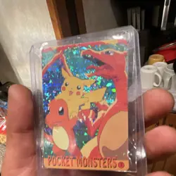 Pocket Monsters Pokemon 1995 English Holo Trading Card Pikachu Charizard - Image 2