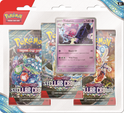 Pokemon TCG Sealed Stellar Crown Triple Blister - Tinkaton Promo - Image 1
