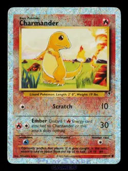 Pokemon Card Charmander 70/110 Legendary Collection Reverse Holo Vintage MP 2002 - Image 1