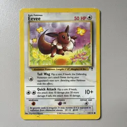 Eevee 74/110 Legendary Collection Pokemon Card 2002 Vintage TCG Collectible - Image 1