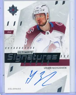 2025-26 UD ULTIMATE HOCKEY ULTIMATE SIGNATURES AUTO AVALANCHE Valeri Nichushkin - Image 1