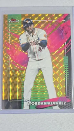 ⚾🔥2026 Topps Finest Yordan Alvarez Rare Gold refeactor /50 Astros🔥⚾ - Image 1