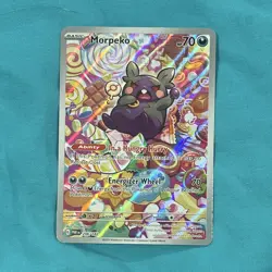 DAMAGED/BINDER COPY PARADOX RIFT MORPEKO 206/182 ILLUSTRATION RARE - Image 1