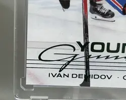 2025-26 Upper Deck IVAN DEMIDOV Young Guns Holiday Rookie Variant Green SP 205 - Image 5