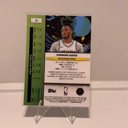 2025-26 Topps Cosmic Chrome Stephon Castle Nucleus Refractor #30 Spurs - Image 2