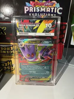 Pokemon TCG Mega Gengar Ex 056/094 Phantasmal Flames-ACE 10 GEM MINT - Image 1