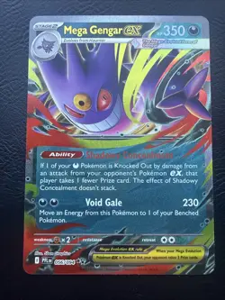 Mega Gengar EX 056/094 Me02: Phantasmal Flames Pokemon Tcg Mint - Image 1