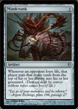1 x Mindcrank - New Phyrexia - Light Play - MTG - Image 1