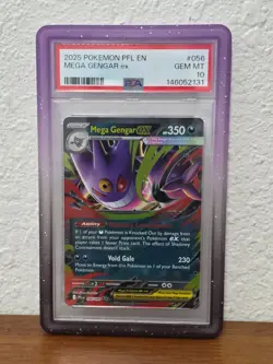 PSA 10 GEM MINT : Mega Gengar EX 056/094 Phantasmal Flames Pokemon TCG - Image 1