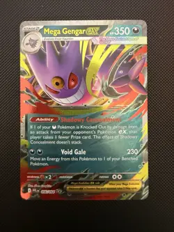 Pokemon TCG Mega Gengar EX 056/094 Phantasmal Flames Near Mint - Image 1