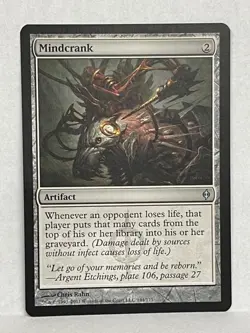 Mindcrank x1 MTG New Phyrexia Uncommon Artifact NM - Image 1
