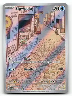 Slowpoke Holo Illustration Rare SV01: Scarlet & Violet Base Set 204/198 NM - Image 1