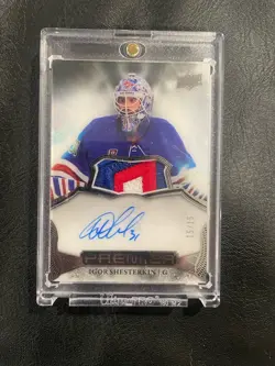 2022-23 Upper Deck Premier Hockey IGOR SHESTERKIN Patch Auto #d 15/15 - Image 1