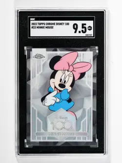 2023 Topps Chrome Disney 100 MINNIE MOUSE #23 SGC MINT+ 9.5 - Image 1