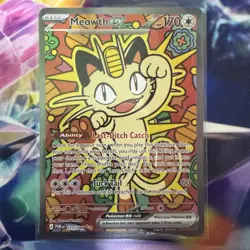 Meowth EX 121/088 Special Illustration Rare Perfect Order Pokemon TCG NM/M - Image 1