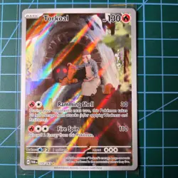 Pokemon Torkoal 172/167 Twilight Masquerade Illustration Rare Holo NM - Image 1