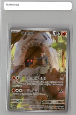 Torkoal - 172/167 - Pokemon TCG Twilight Masquerade Illustration Rare NM - Image 1
