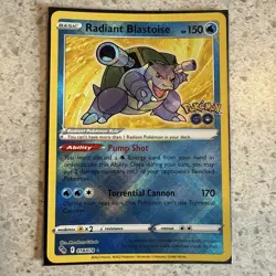 Pokemon Pokemon Go Radiant Blastoise 018/078 - Image 1
