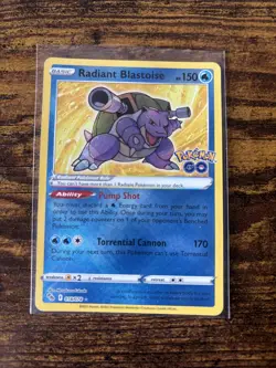 Pokemon Go TCG - Radiant Blastoise 018/078 - NM - Image 1