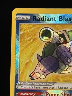 Pokemon TCG • Radiant Blastoise Radiant Rare 018/078 • Pokemon GO • NM - Image 2