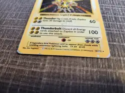 Zapdos 16/102 Base Set Shadowless Unlimited Holo Rare Pokemon TCG HP/DMG - Image 3