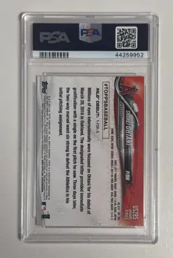 2018 Topps Update Series - Shohei Ohtani #US285 PSA 10 - Image 2