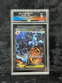 Mega Charizard X EX - 125/094 - Phantasmal Flames - GetGraded GG 9 Mint - Image 1
