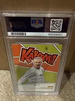 2021 Panini Donruss David Beckham Kaboom SSP #20 England PSA 10 Gem Mint. - Image 2