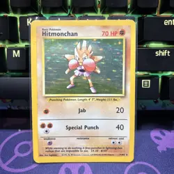 Pokemon TCG Hitmonchan 7/102 Base Set WOTC HP - Image 1