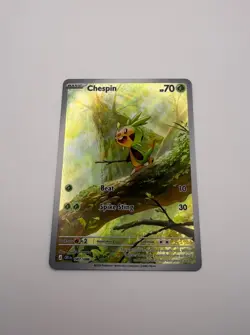 Pokemon TCG Chespin Chaos Rising Illustration Rare 087/086 Near Mint - Image 1