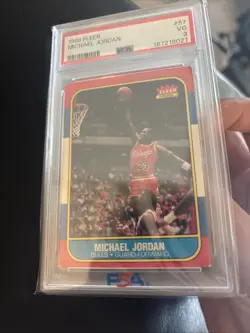 Very Good PSA 3 1986-87 Fleer - Michael Jordan #57 (RC) - Image 3