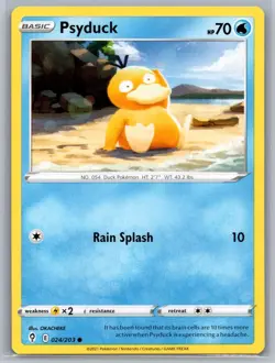 Psyduck 024/203 Common Evolving Skies Pokemon Near Mint - Image 1