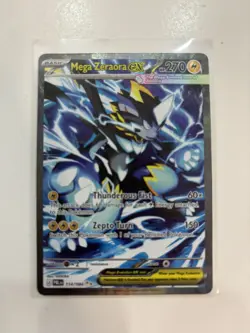 Mega Zeraora EX 114/084 Pitch Black Full Art Holo Ultra Rare English Pokemon TCG - Image 2