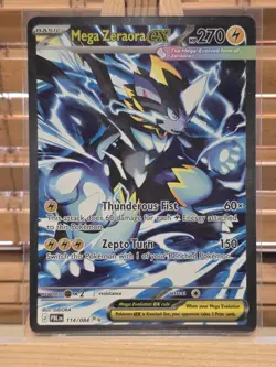 Mega Zeraora EX 114/084 SIR - PBL EN Pitch Black Pokemon - NM - Image 1