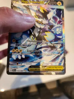 Pokemon Mega Zeraora EX 114/084 Pitch Black Card NM - Image 4
