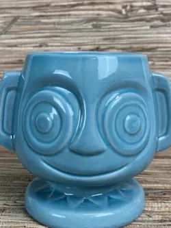 Disney Trader Sam's Grog Grotto Hippopoto Mai Tai Tiki Mug 2nd Ed Blue New - Image 3