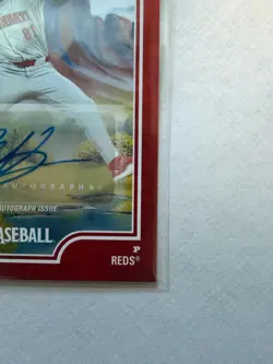 Topps 2025 x Bob Ross Joy of Baseball Rhett Lowder Reds #78B RC Auto /5 - Image 4