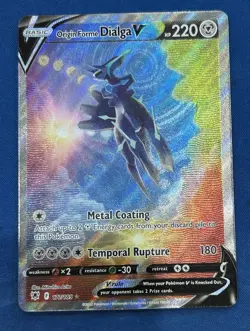 Origin Forme Dialga V 177/189 Astral Radiance Full Art Alt Holo 🔥 Pokemon - Image 1