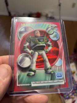 2026 Topps Chrome Disney Hi-Tech Buzz Lightyear #200 Red Refractor /5 - Image 2