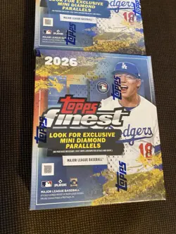 Lot Of Two 2026 TOPPS FINEST BASEBALL MEGA BOXES MLB Brand New Factory Sealed - Image 3