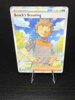 Brocks Scouting 179/159 Pokemon TCG Journey Together Full Art Trainer Hyper Rare - Image 1