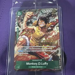 One Piece Card Game PRE RELEASE WINNER Promo Monkey D Luffy P-135 English SEALED - Image 1