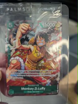 One Piece Card Game PRE RELEASE WINNER Promo Monkey D Luffy P-135 English SEALED - Image 1