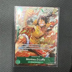 One Piece Card Game PRE RELEASE WINNER Promo Monkey D Luffy P-135 English SEALED - Image 2
