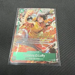 One Piece Card Game PRE RELEASE WINNER Promo Monkey D Luffy P-135 English SEALED - Image 3