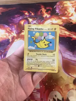 Pokemon TCG - Flying Pikachu 110/108 Secret Rare XY Evolutions MP Moderate Play - Image 1