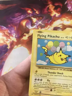 Pokemon TCG - Flying Pikachu 110/108 Secret Rare XY Evolutions MP Moderate Play - Image 3
