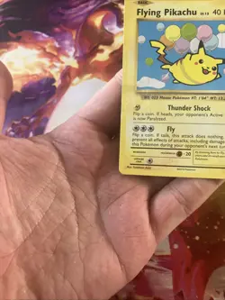 Pokemon TCG - Flying Pikachu 110/108 Secret Rare XY Evolutions MP Moderate Play - Image 4