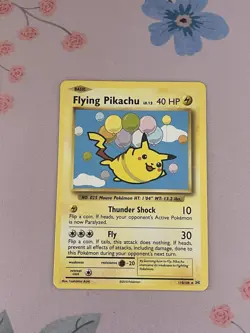 Pokemon TCG Flying Pikachu Evolutions Card 110/108 Secret Rare, LP Condition - Image 1