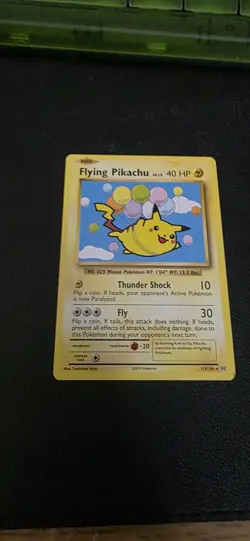 Pokemon TCG Flying Pikachu Evolutions Card 110/108 Secret Rare, LP Condition - Image 1
